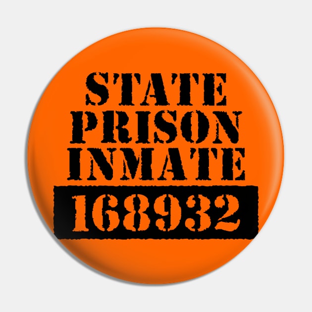 State Prison Inmate bloody Vintage Pin by BramCrye