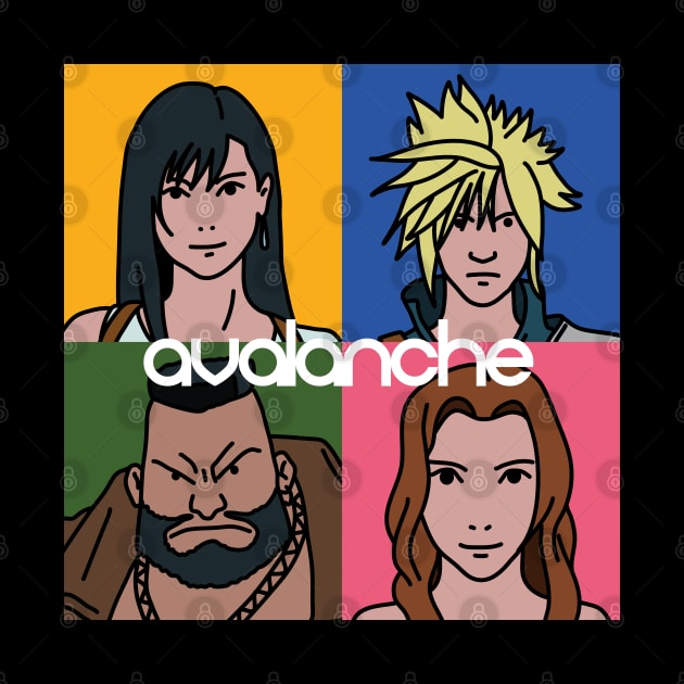 Avalanche (FF7 Line-up) by Cleobule