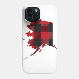 Alaska State Flannel Plaid Design Phone Case