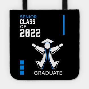 Proud graduation class of 2022 blue Tote