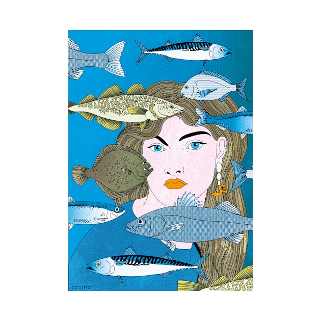 Fishes by cosmoillustrator