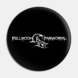 FullMoon Paranormal Logo (Landscape-Back) Pin