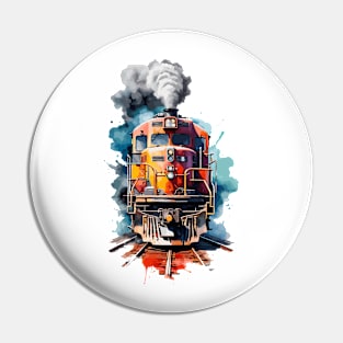 Train Art Pin