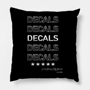 Decals Decals Decals! Pillow