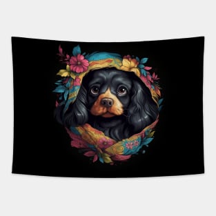 Dog In Pocket Funny Puppy For Dog Lovers Tapestry