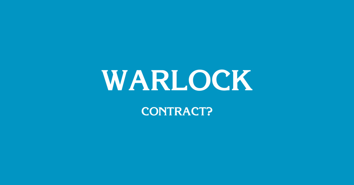 D&D Warlock (Contract) Dungeons And Dragons TShirt TeePublic