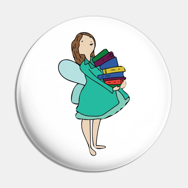 The Little Book Fairy Pin by Nataliatcha23