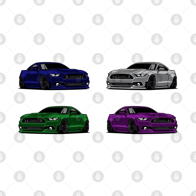 X4 Ford Mustang GT by Car_Designer