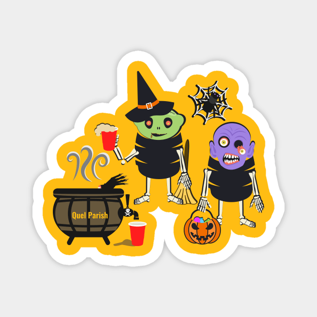 Kegs Halloween Magnet by quelparish