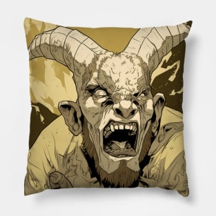 Diabolic Vigil - Sentinel Devil Goat Pillow