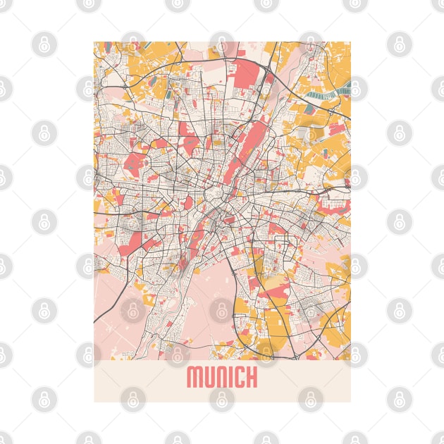 Munich - Germary Chalk City Map by tienstencil