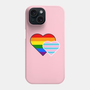 Transsexual Double Heart Phone Case