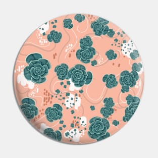 Echeveria Succulent - modern minimal pattern Pin