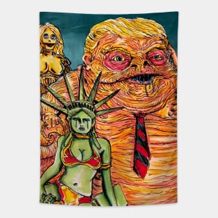 Space Slug Trump Tapestry