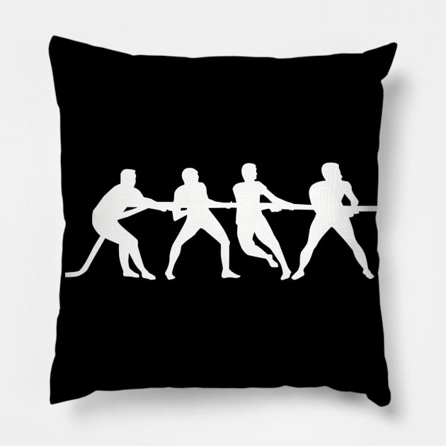 Tug Of War Pillow by Designzz