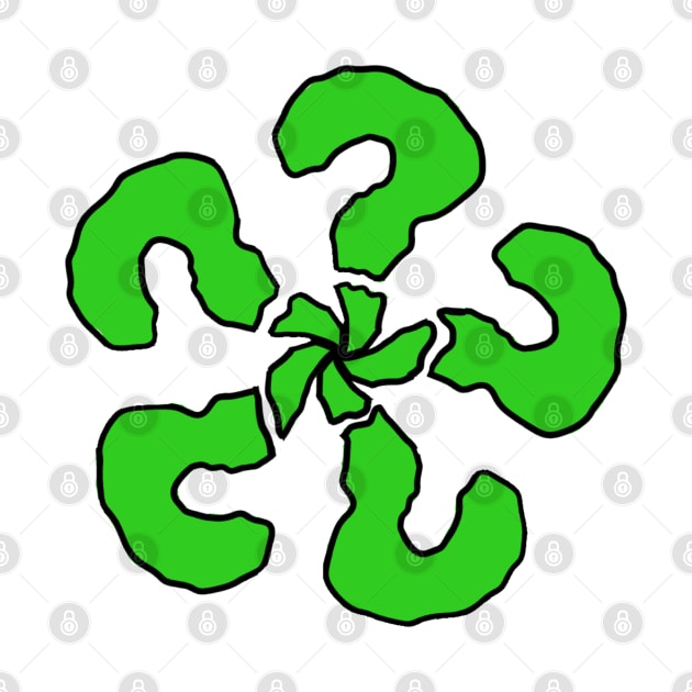 Green Question mark by Yaseen