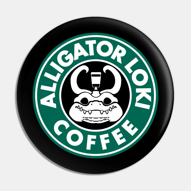 Alligator Loki Coffee Pin by peekxel