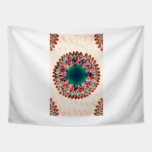 Earthy Starburst Mandala Tapestry