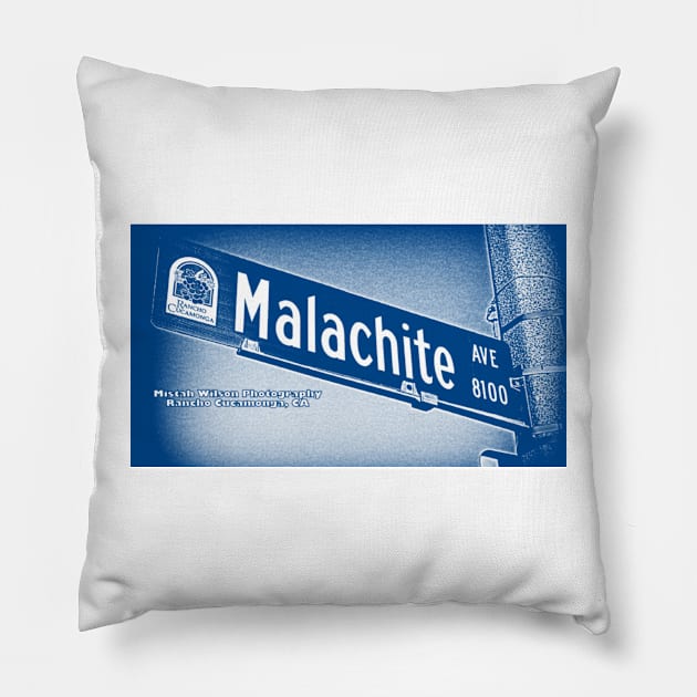 Malachite Avenue, Rancho Cucamonga, California by Mistah Wilson Pillow by MistahWilson