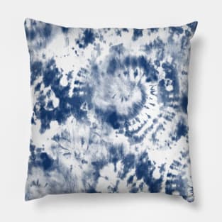 Navy Tie-Dye Pillow