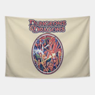 Retro dungeons and dragons art Tapestry