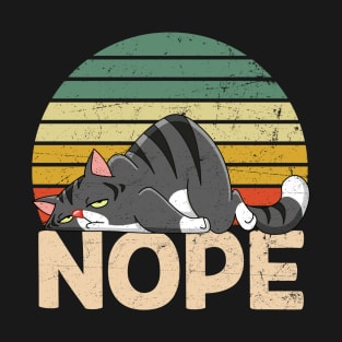 Funny Cat Nope T-shirt T-Shirt