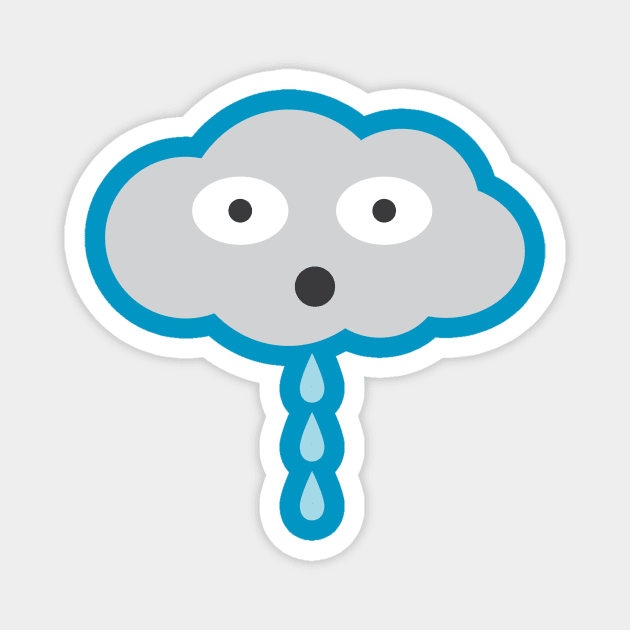 Surprised Rain Cloud Magnet by AlisonDennis