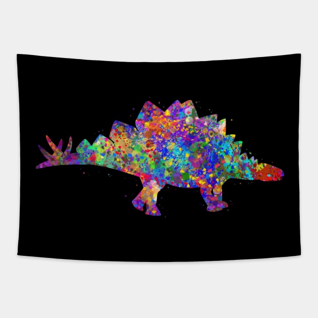 Stegosaurus dinosaur Tapestry by Yahya Art