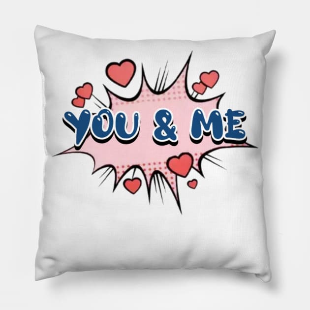 You & Me Pillow by KiRich