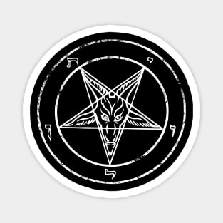 Satan Black Metal Pentagram Magnet