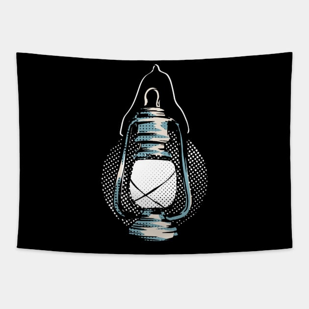 halloween lamp Tapestry by MOUKI