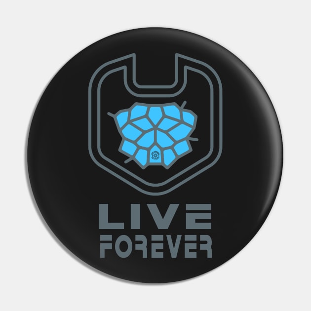 Live Forever Pin by eyevoodoo