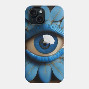 [AI Art] Eye Of Forget-Me-Not, Art Deco Style Phone Case