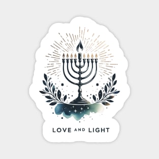 Love and Light Hanukkah Magnet