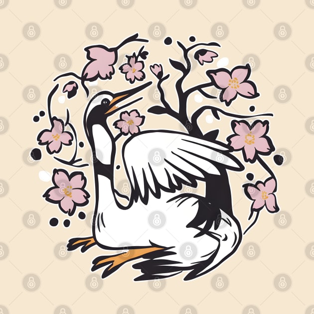 Elegant Japanese Crane by Indulgent Japan