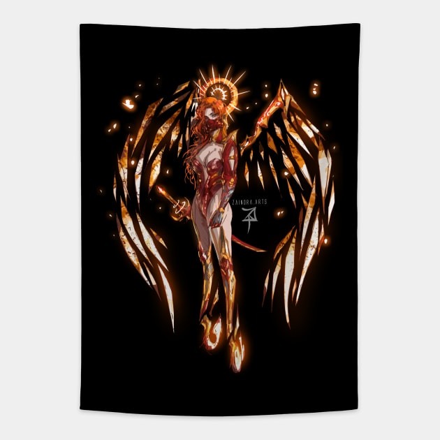 Cyber angel Tapestry by LXFΣR