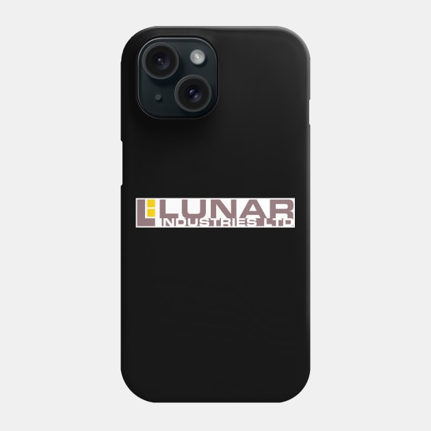 Lunar industries ltd logo on white rectangle Phone Case by AO01