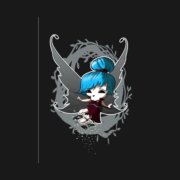 Cupcake Crossbones Blue Fairy by cucacb