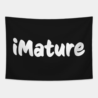 iMature Wordmark Light Signed Tapestry