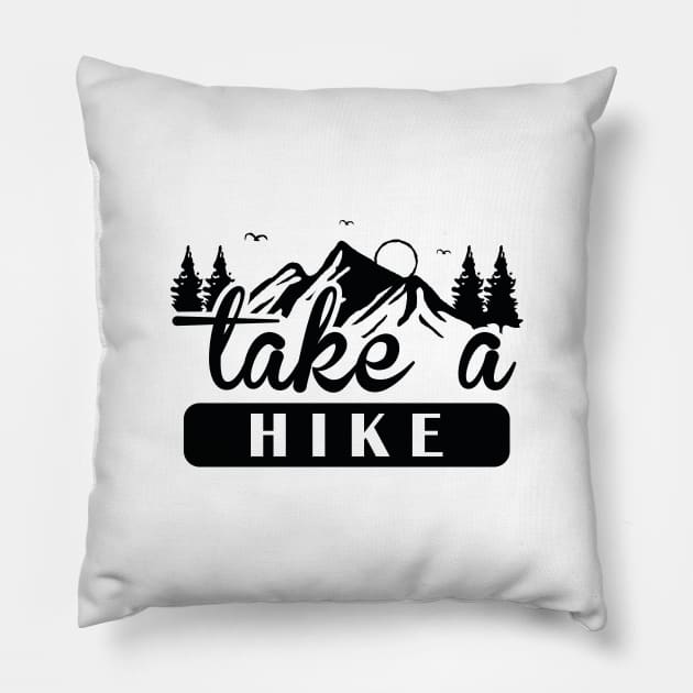 Take A Hike Pillow by CreativeJourney