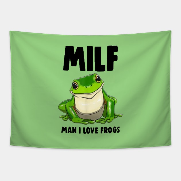 I Love Frogs Tapestry by sammybarack