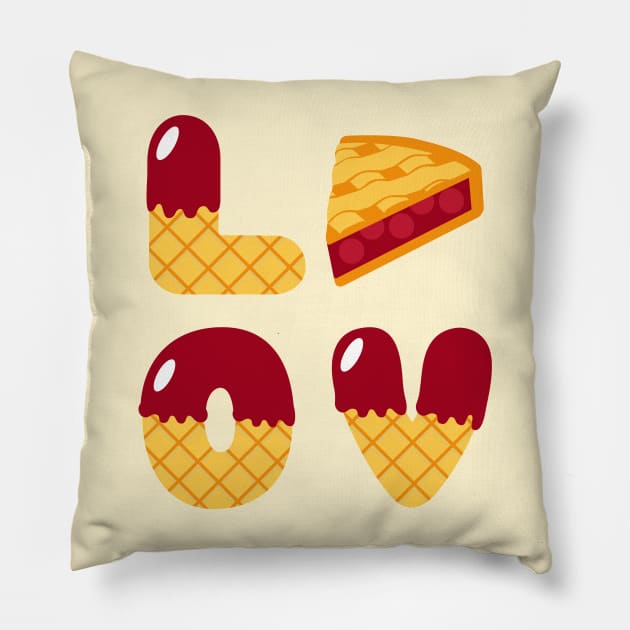 Apple Pie Sweet - Love Pillow by JunThara