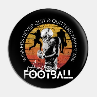 American Football with Life Quotes Pin