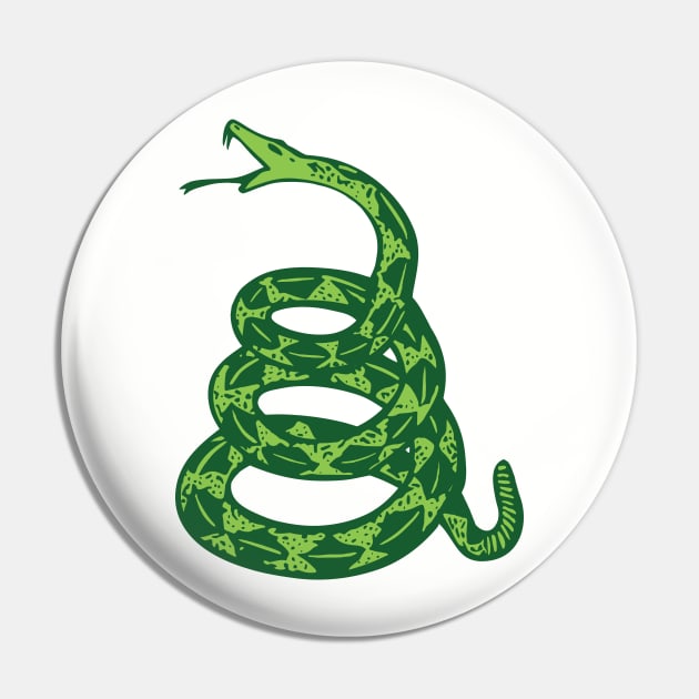 Grassless Green Gadsden Snake Pin by pelagio