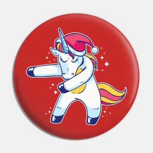 Christmas Unicorn Dab! Pin