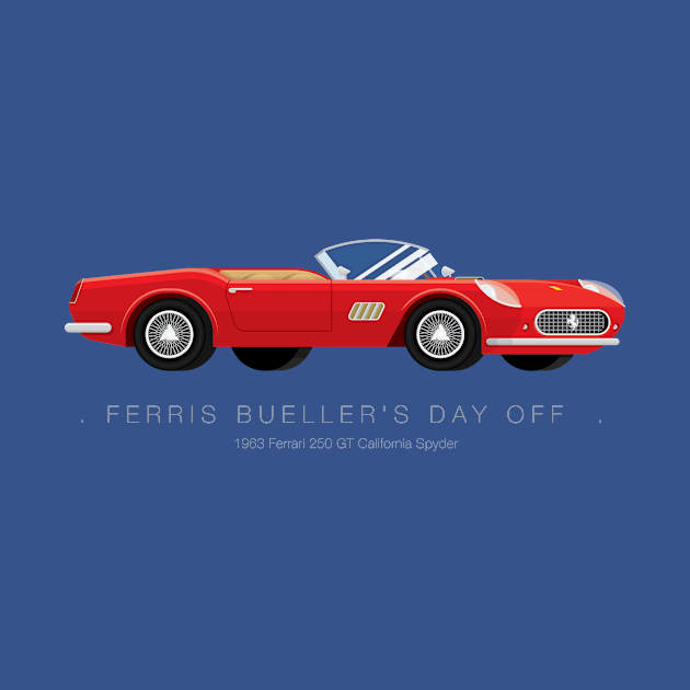 Ferris Bueller's Day Off - Famous Cars by Fred Birchal