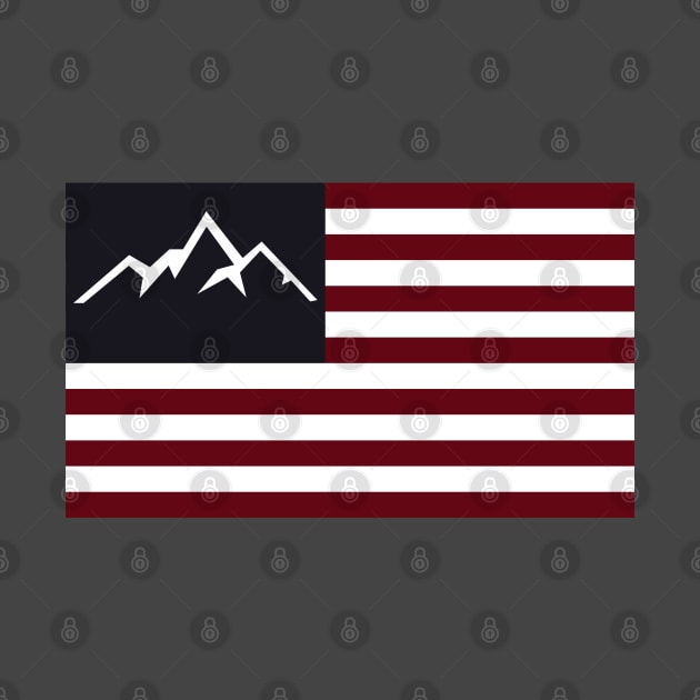 American Flag Mountain by MimicGaming