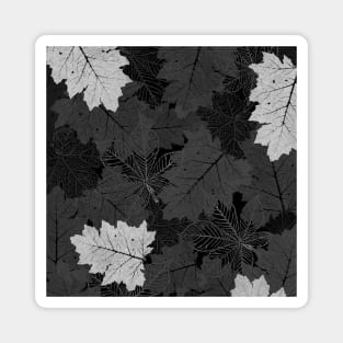 Leaf pattern- Autumn season mood graphic design Magnet