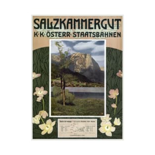 Salzkammergut Austria Vintage Poster 1910 T-Shirt