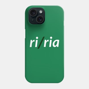 Esperanto Pronouns - Pronomoj - ri/ria Phone Case